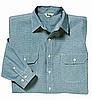 STOCK # 517.45 KEY, BLUE CHAMBRAY WORK SHIRT, LONG SLEEVE, REGULAR LENGTH, SIZES S-2XL