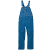 STOCK # 272.42 INDIGO DENIM, ENZYME WASHED, BIB OVERALL, ZIPPER  FLY SIZES 54-56